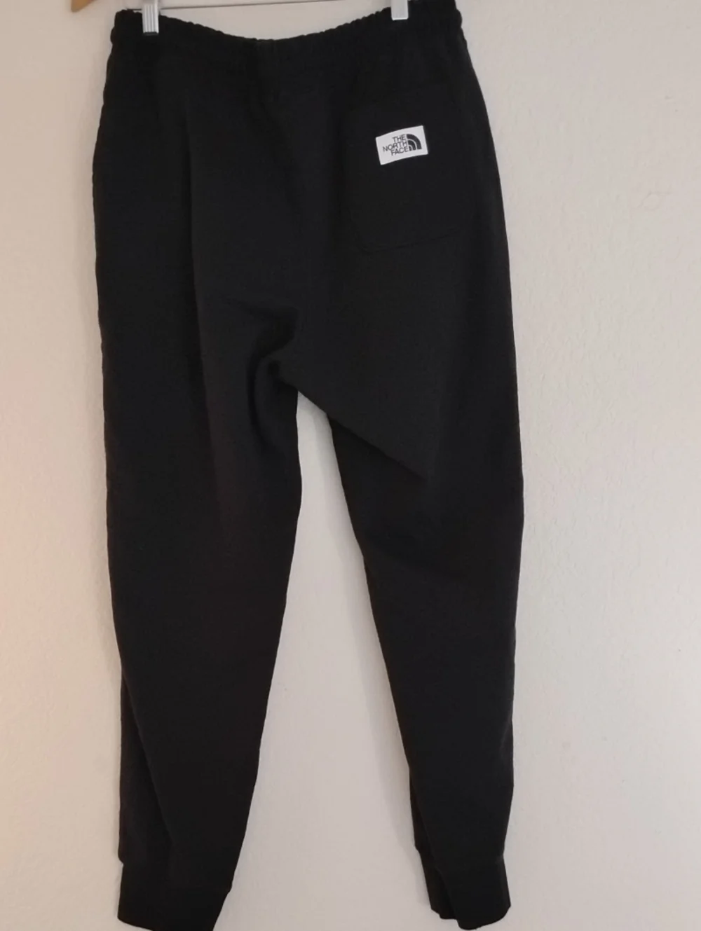 The North Face New Black Jogger Pants with White Drawstring
